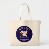 Grand Tote Bag INFIRMIER SUR LE café Jerboa SHIFT (Devant)