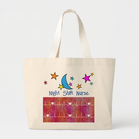 Grand Tote Bag Infirmière de nuit (Devant)