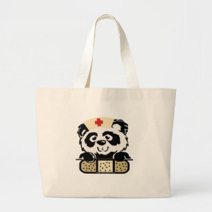 Grand Tote Bag Infirmière de Panda