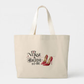 Grand Tote Bag Infirmière et future épouse (Dos)