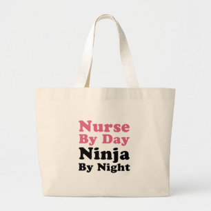 Grand Tote Bag Infirmière Le Jour, Ninja La Nuit