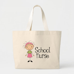 Grand Tote Bag Infirmière mignonne d'école