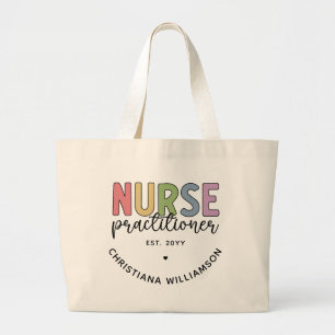 Grand Tote Bag Infirmière sur mesure Praticien NP Infirmière dipl