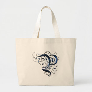 Grand Tote Bag Initiale vintage P