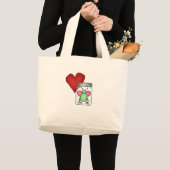 Grand Tote Bag Insecte d'amour (Devant (produit))