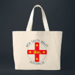 Grand Tote Bag Insigne de la Nouvelle-Galles du Sud, Australie<br><div class="desc">Insigne de la Nouvelle-Galles du Sud,  Australie.</div>