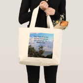 GRAND TOTE BAG INSPIRING MATTHEW 11:28 CONCEPTION DE SCRIPTURE (Devant (produit))