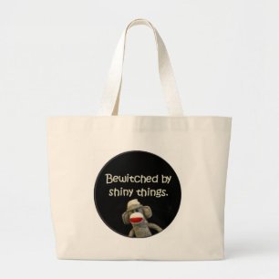 Grand Tote Bag Insultes de singe de chaussette