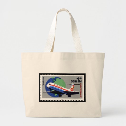 Grand Tote Bag INTERFLUG - National Airline of DDR, Allemagne de (Devant)