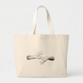 Grand Tote Bag Interprète d'ASL (3) (Devant)