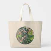 Grand Tote Bag Iris et Bois magique (Dos)