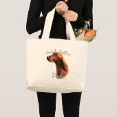 Grand Tote Bag Irish Setter Dad 2 (Devant (produit))