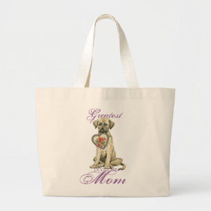 Grand Tote Bag Irish Wolfhound Heart Mom
