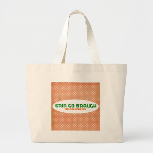 Grand Tote Bag Irlande Pour toujours Pois (Devant)