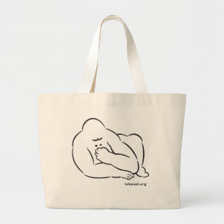 Grand Tote Bag Ishmael dessin d'un gorille par Daniel Quinn