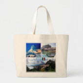 Grand Tote Bag IT Sicile - Etna Volcano - Cefalu' - Taormina - (Devant)