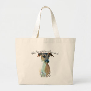 Grand Tote Bag Italien Greyhound Papa 2