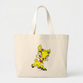 Grand Tote Bag Ixi jaune (Devant)