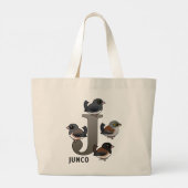 Grand Tote Bag J est pour Junco (Dos)