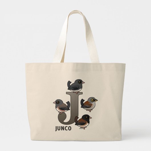 Grand Tote Bag J est pour Junco (Dos)