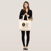 Grand Tote Bag J.P. Première étape de Morgan vers obtenir quelque (Devant (modèle))