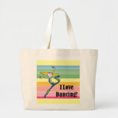 Grand Tote Bag J'adore danser (Devant)