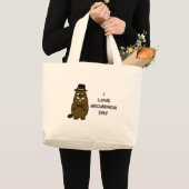 Grand Tote Bag J'adore Groundhog Day (Devant (produit))