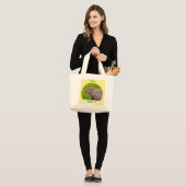 Grand Tote Bag J'adore les capybaras (Devant (modèle))