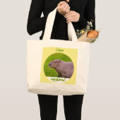 Grand Tote Bag J'adore les capybaras (Devant (produit))
