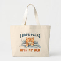 J'ai des plans avec mon lit - Cosy Orange Chat