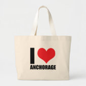 Grand Tote Bag J'aime Anchorage (Devant)