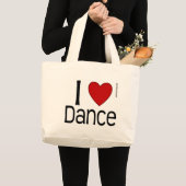Grand Tote Bag J'Aime Danser (Devant (produit))