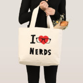 Grand Tote Bag J'aime des ballots (Devant (produit))