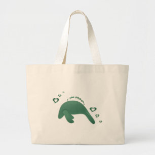 Grand Tote Bag J'aime des lamantins