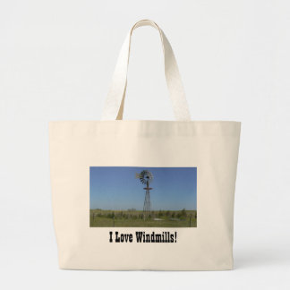 Grand Tote Bag J'aime des moulins à vent !