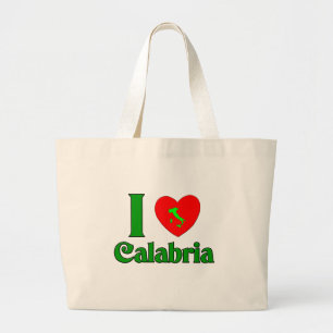 Grand Tote Bag J'aime la Calabre Italie