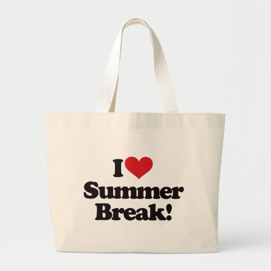 Grand Tote Bag J'aime la coupure d'été ! (Devant)