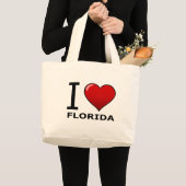 GRAND TOTE BAG J'AIME LA FLORIDE (Devant (produit))