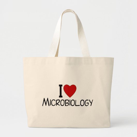 Grand Tote Bag J'aime la microbiologie (Devant)