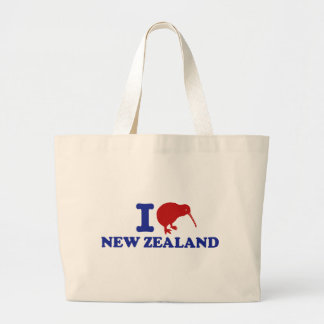 Grand Tote Bag J'aime la Nouvelle-Zélande