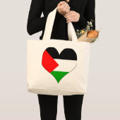 Grand Tote Bag J'aime la Palestine (Devant (produit))