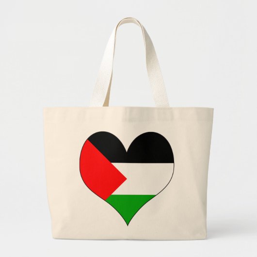 Grand Tote Bag J'aime la Palestine (Devant)