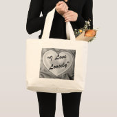 Grand Tote Bag J'aime lâchement (Devant (produit))