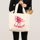 Grand Tote Bag J'aime le ballet (Devant (produit))