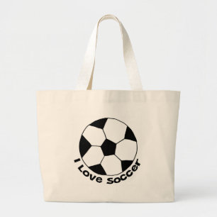 Grand Tote Bag J'Aime Le Football