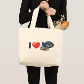 Grand Tote Bag J'Aime Le Parrotfish Princess (Devant (produit))