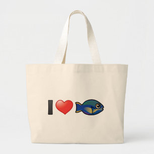 Grand Tote Bag J'Aime Le Parrotfish Princess