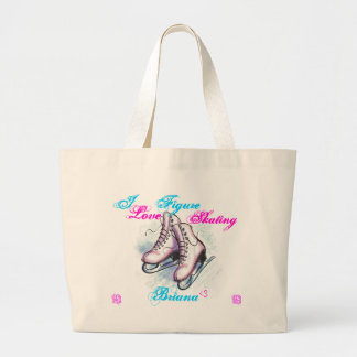 Grand Tote Bag J'aime le patinage artistique, Briana
