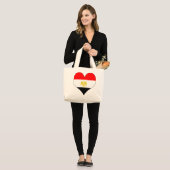 Grand Tote Bag J'aime l'Egypte (Devant (modèle))