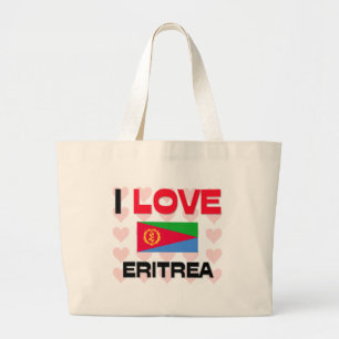Grand Tote Bag J'aime l'Érythrée